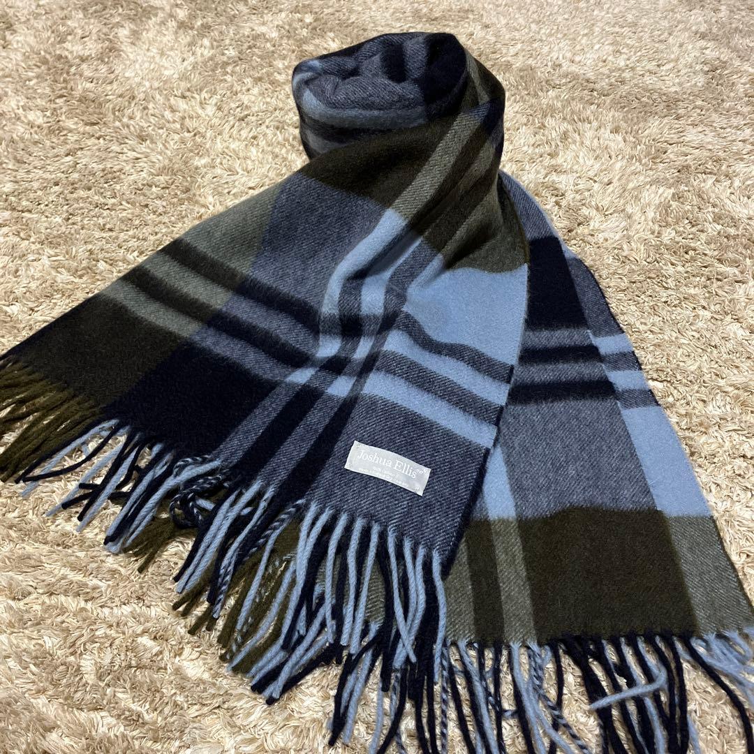 ジョシュアエリス　カシミアストール　大判　美品