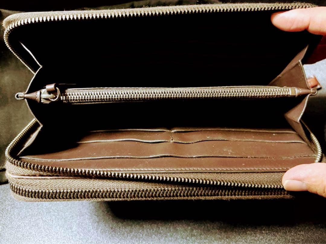 希少 BERLUTI タリ ゴールデンパティーヌ ダブルジッパー レザー 長財布