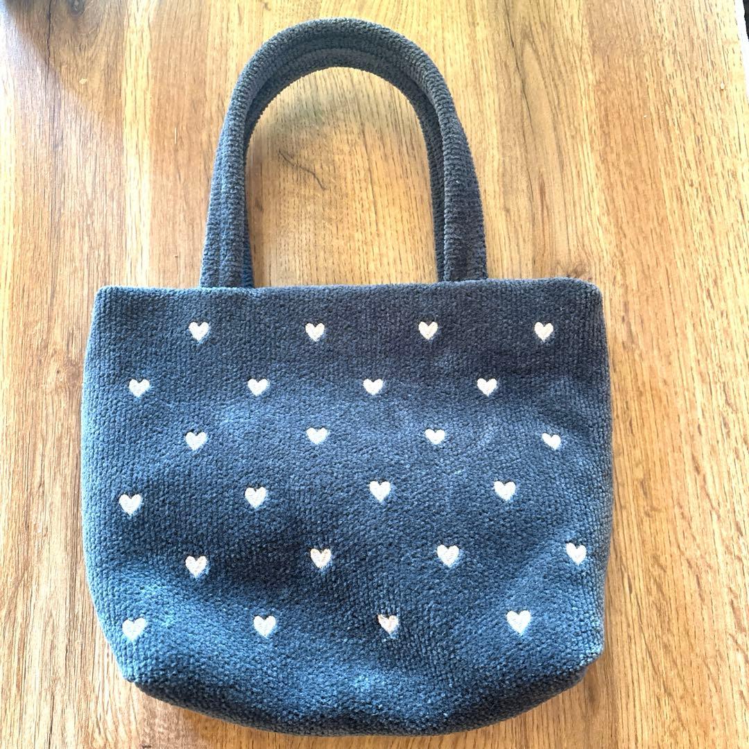 完売品！ラブラリーバイフェイラー ☆トートバッグ☆グレー　ハートFEILER