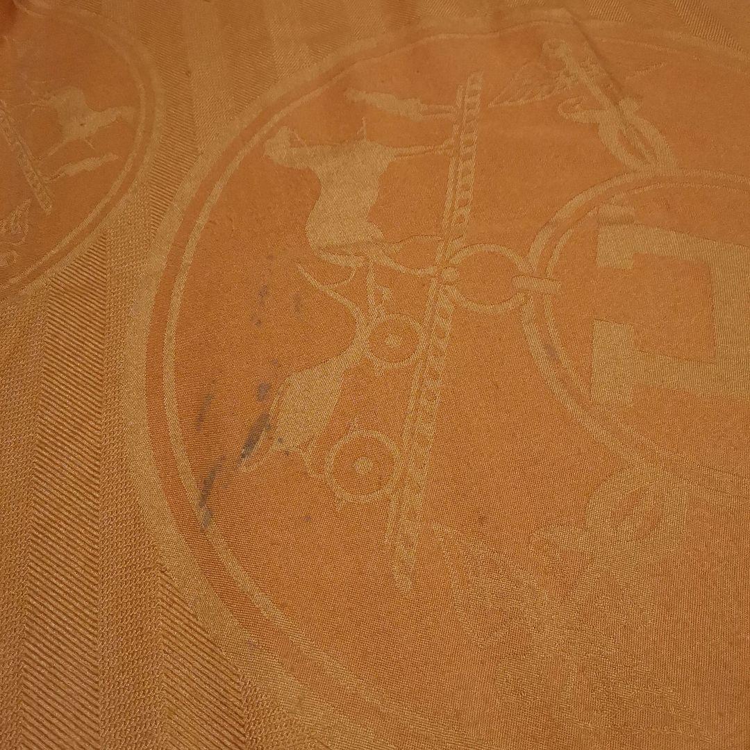 vatieさま専用　HERMES　エルメス　ニューリブリス ストール オレンジ