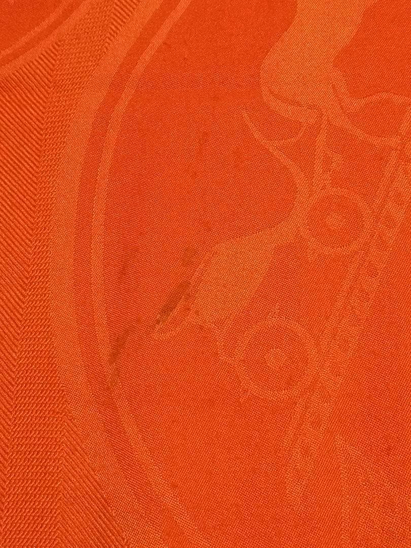vatieさま専用　HERMES　エルメス　ニューリブリス ストール オレンジ