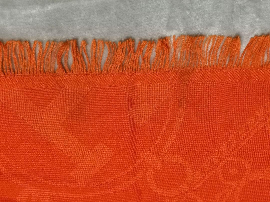vatieさま専用　HERMES　エルメス　ニューリブリス ストール オレンジ