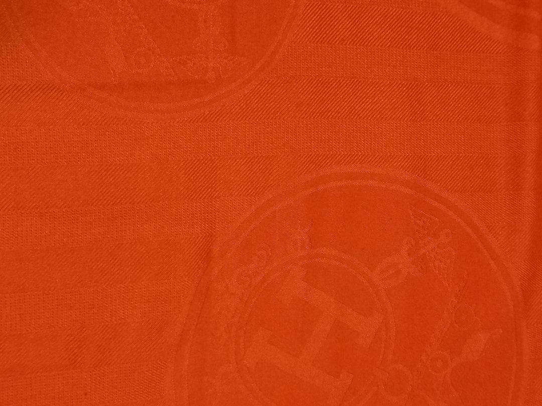 vatieさま専用　HERMES　エルメス　ニューリブリス ストール オレンジ