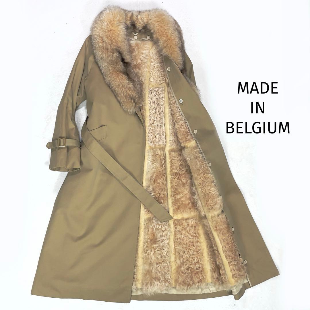 ベルギー製 DRAKKAR 2way ウールライナー ベルテッドロングコート M
