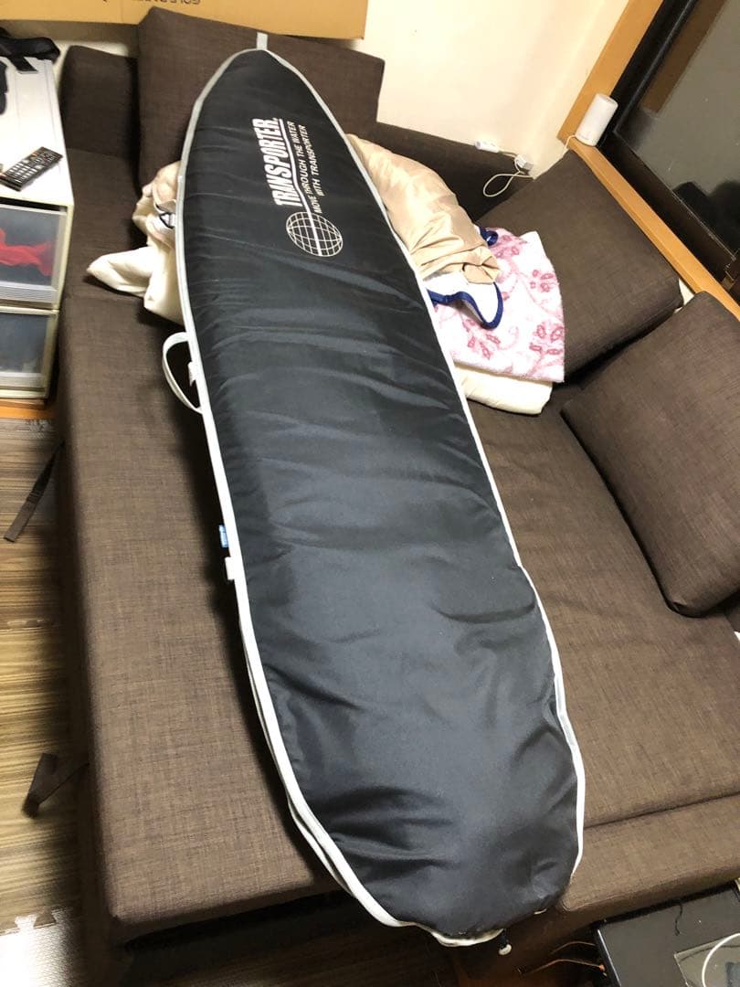 THRUSTER サーフボードケース 黒 銀 サーフボード ウエット他