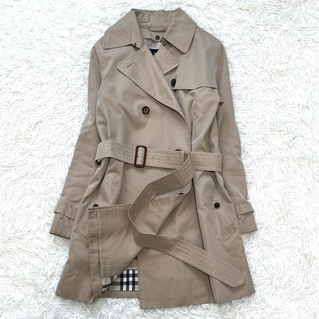 美品 バーバリー トレンチコート ノバチェック ライナー ベルト付 L ベージュ