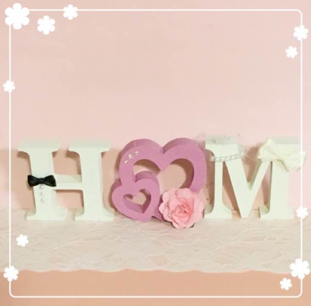 みさみさ様確認用♡ウエディングバージョン・イニシャルオブジェ