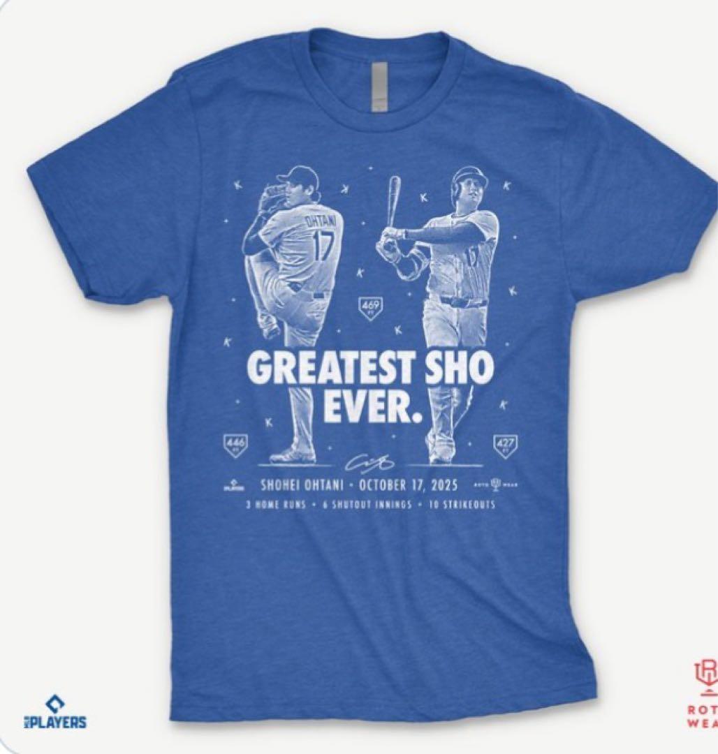 大谷翔平　GREATEST SHO Tシャツ Lサイズ　新品