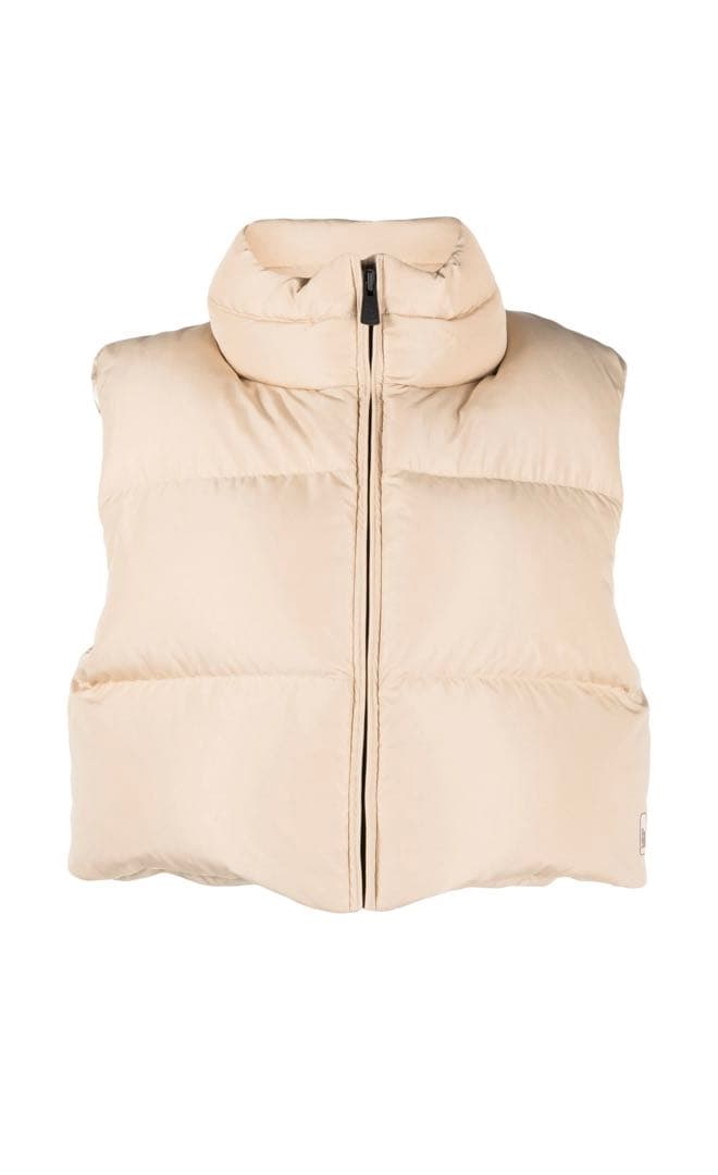 Bacon ブラック　クロップドダウンベスト