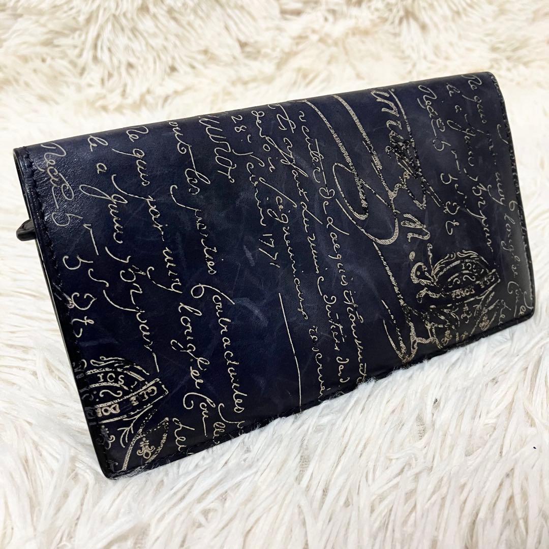 【良品】 ベルルッティ ロングウォレット カリグラフィ