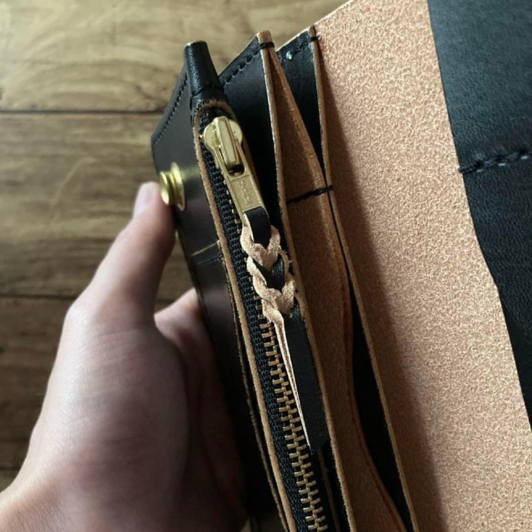 【JEW666】北米ステアハイド トラッカーウォレット180（ロング）3層