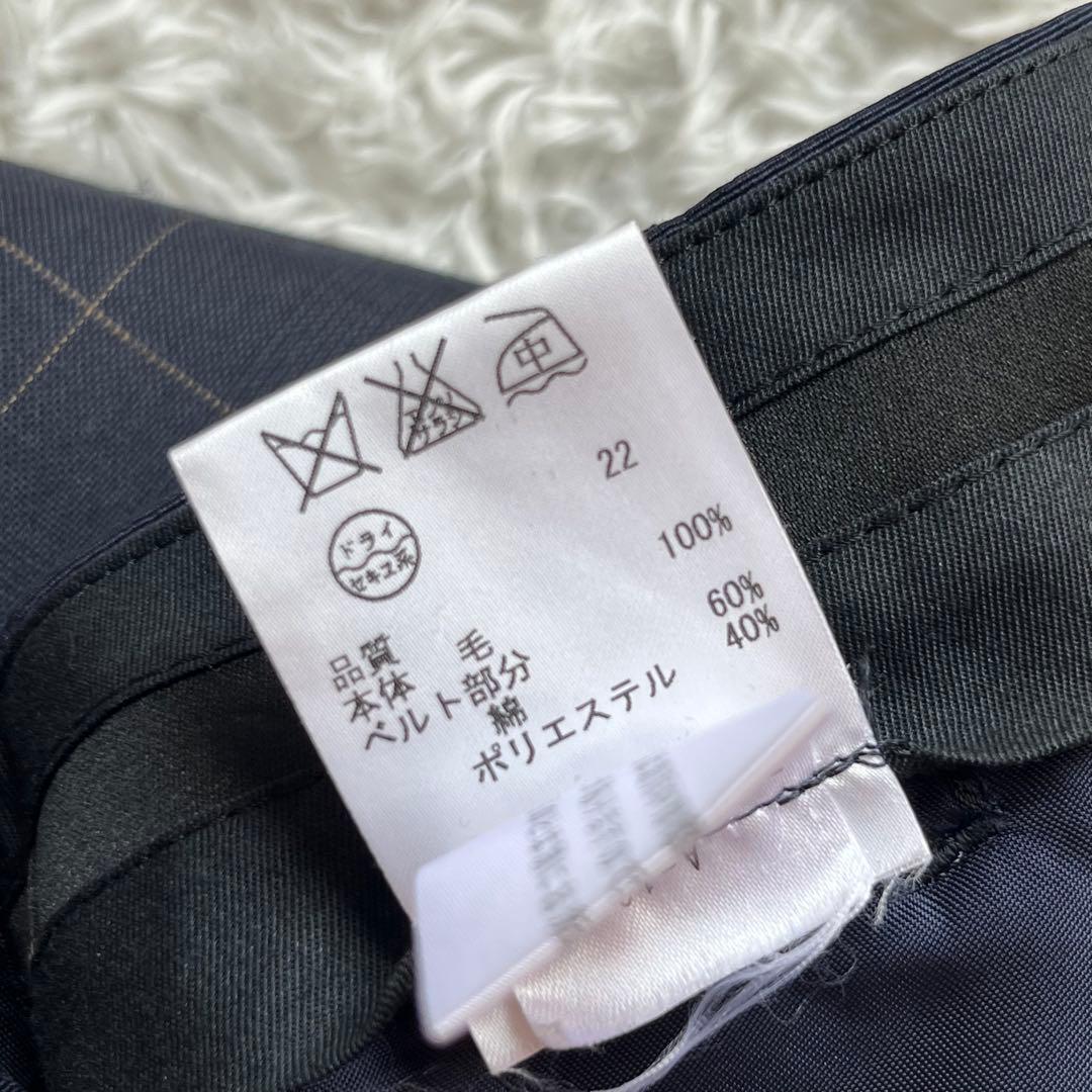 未使用級✨ポールスミスブラック 1ボタン　チェック　スーツ　セットアップ　紺　M