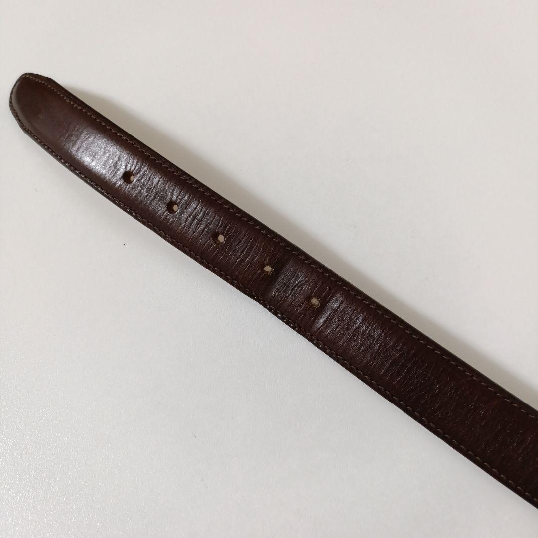エッティンガー 本革レザーベルト ブラウン系 美品