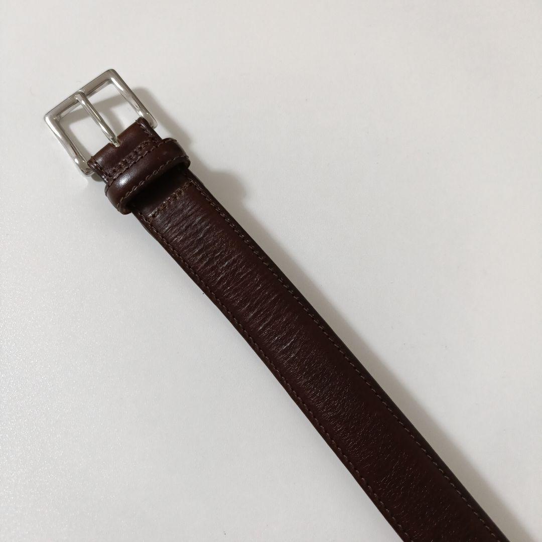 エッティンガー 本革レザーベルト ブラウン系 美品