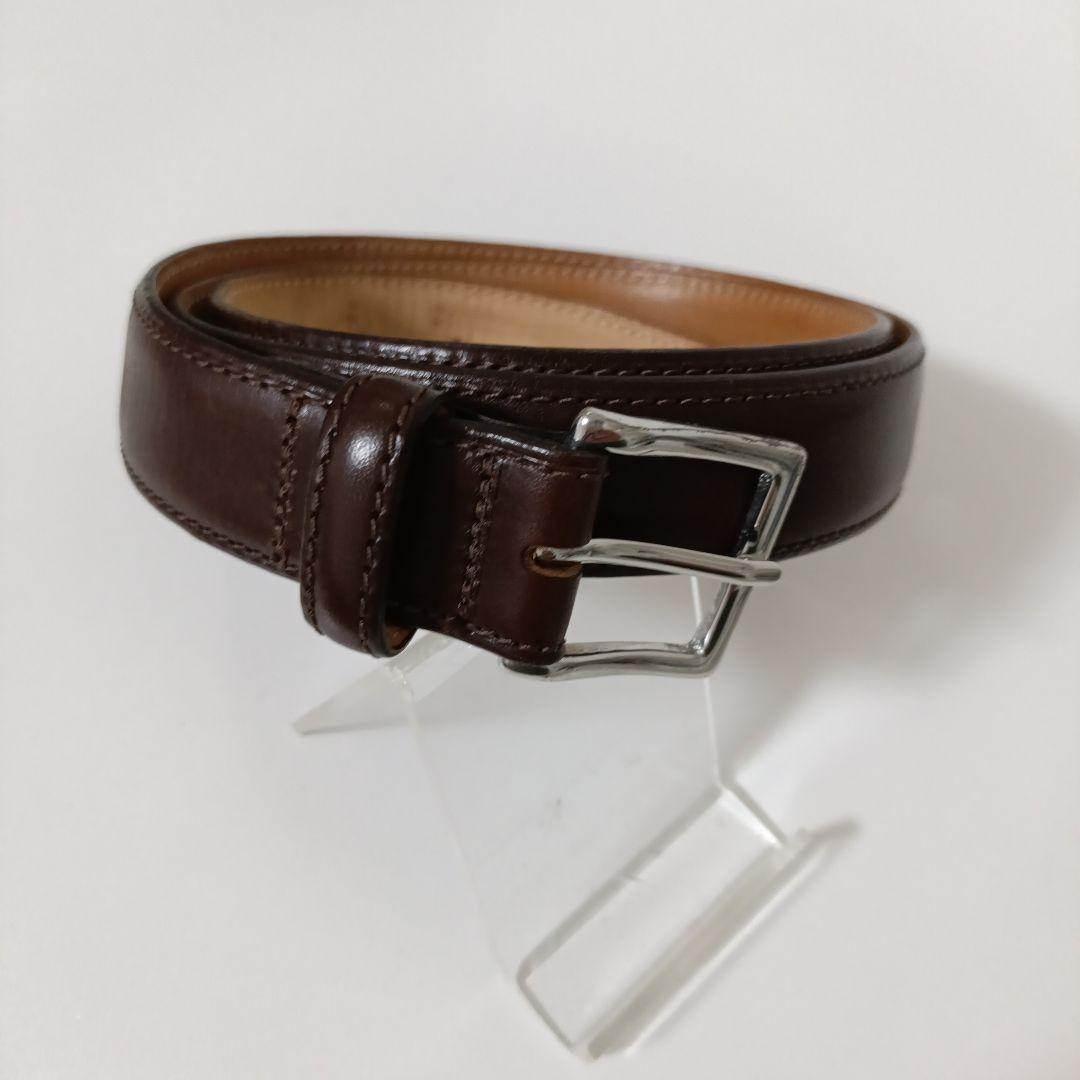 エッティンガー 本革レザーベルト ブラウン系 美品