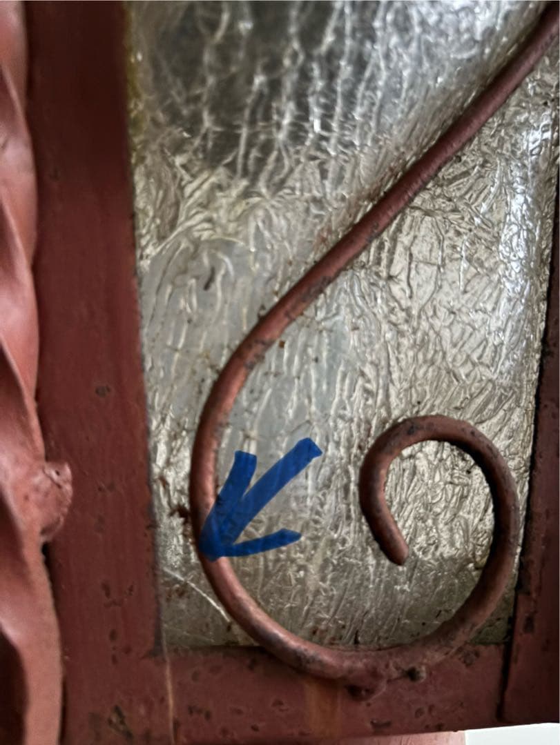 古いガーデンライト　スタンドライト　外灯　門灯　アイアン　電笠　レトロ照明