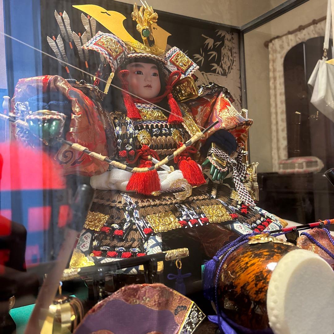 五月人形 武者人形 ケース付き