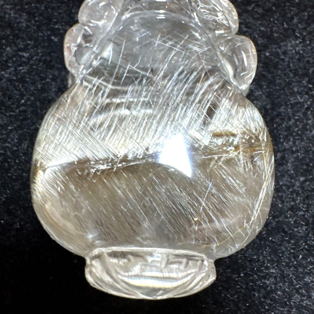 【家宝級】最高品質　プラチナルチルクォーツ　貔貅　置物　箱付