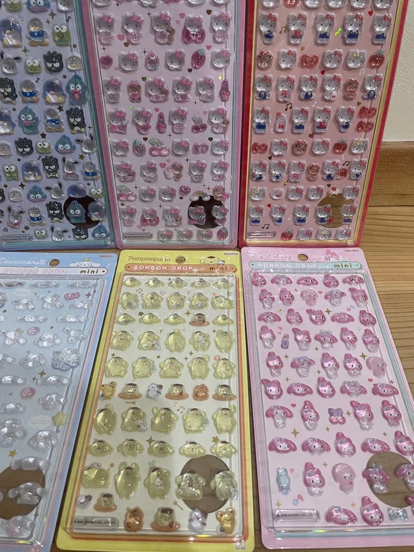 【正規品】サンリオボンボンドロップシールミニ 6種 24時間以内発送