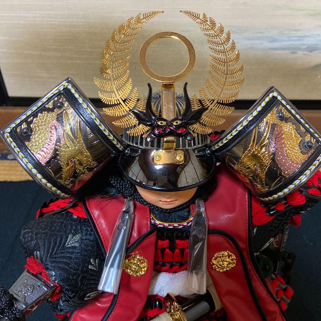 子供の日　平安清秀作　五月人形　出世鎧着武者　飛翔　鎧兜