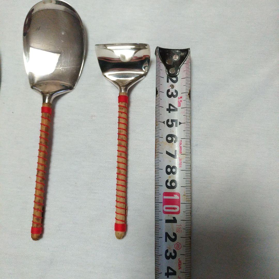 南鐐三本組灰匙。清五郎。銀製。茶道具。伝統工芸品。シルバー製。中古。