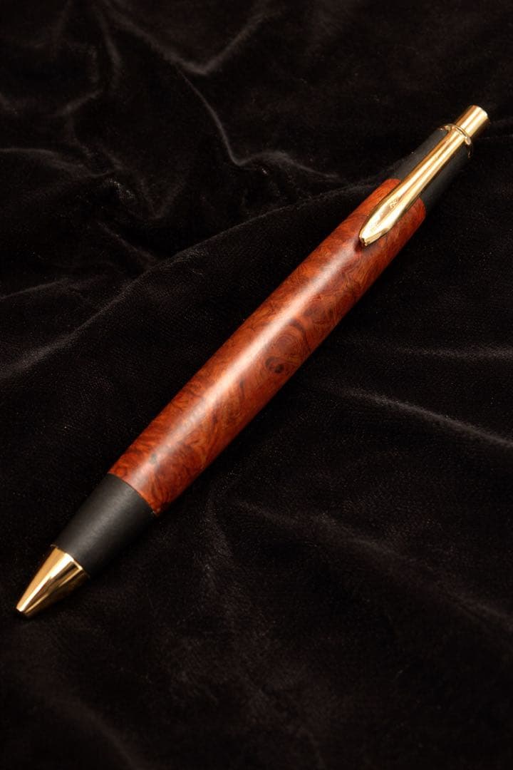 ボナンペン　真鍮金具　花梨瘤　シャープペンシル 0.5