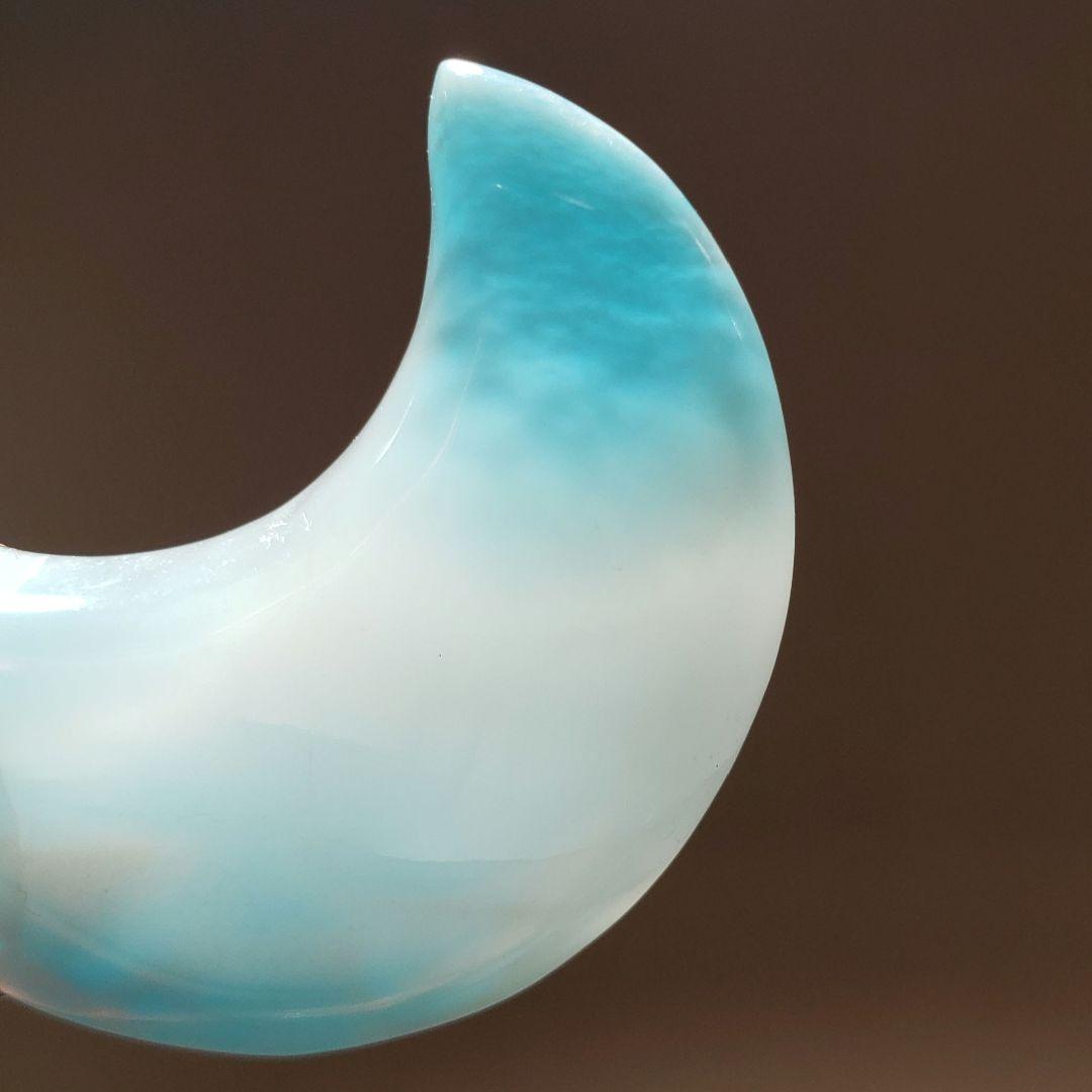 ラリマー　アイスラリマー　月　ペンダントトップ