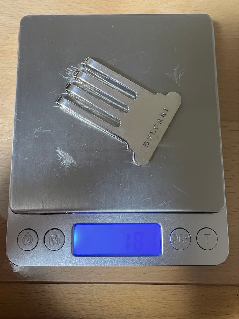 ブルガリ BVLGARI シルバー925マネークリップ スリットグリル ケース付