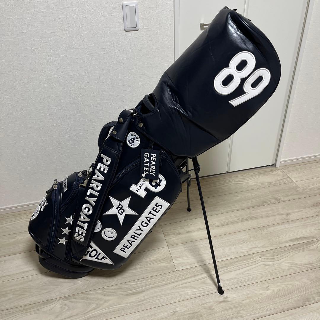 PEARLY GATES ゴルフバッグ 9型ネイビー