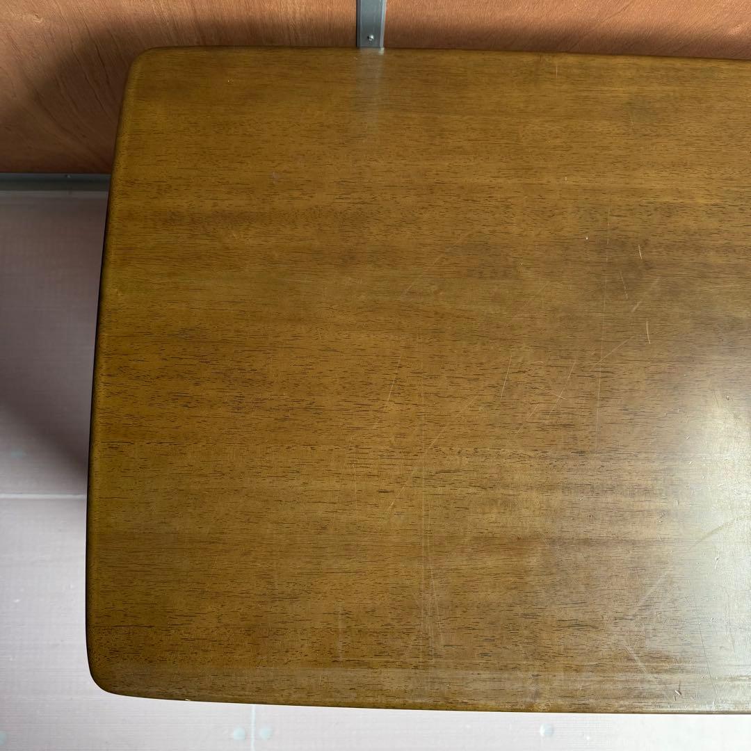 【美品】カリモク ローテーブル TT3500NW 天板綺麗 木製棚付き