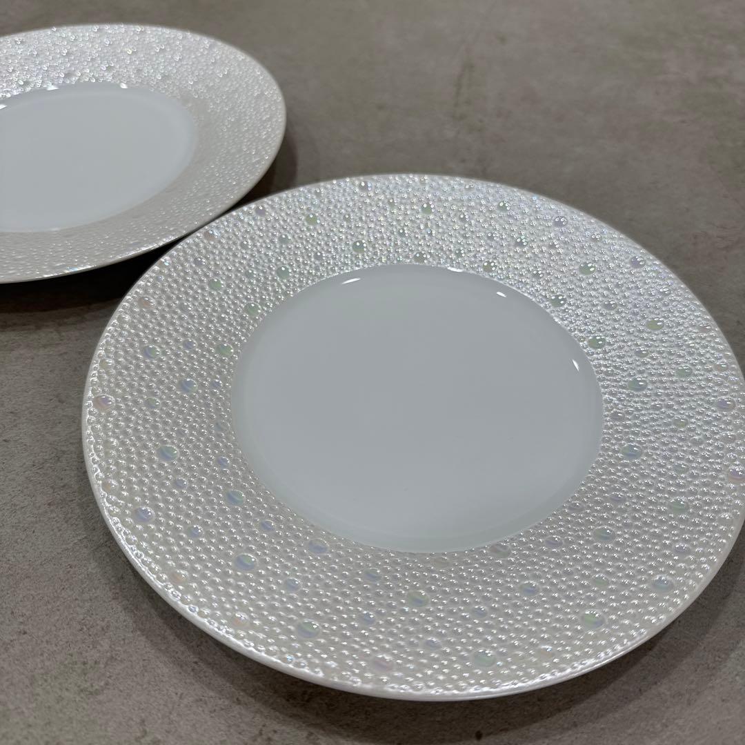 【未使用】エキュム パール デザートプレート 21 cm 2枚セット