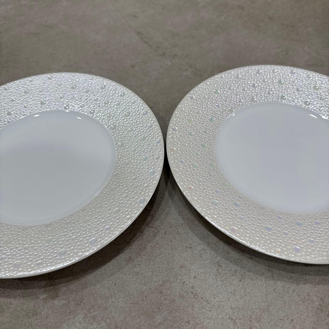 【未使用】エキュム パール デザートプレート 21 cm 2枚セット