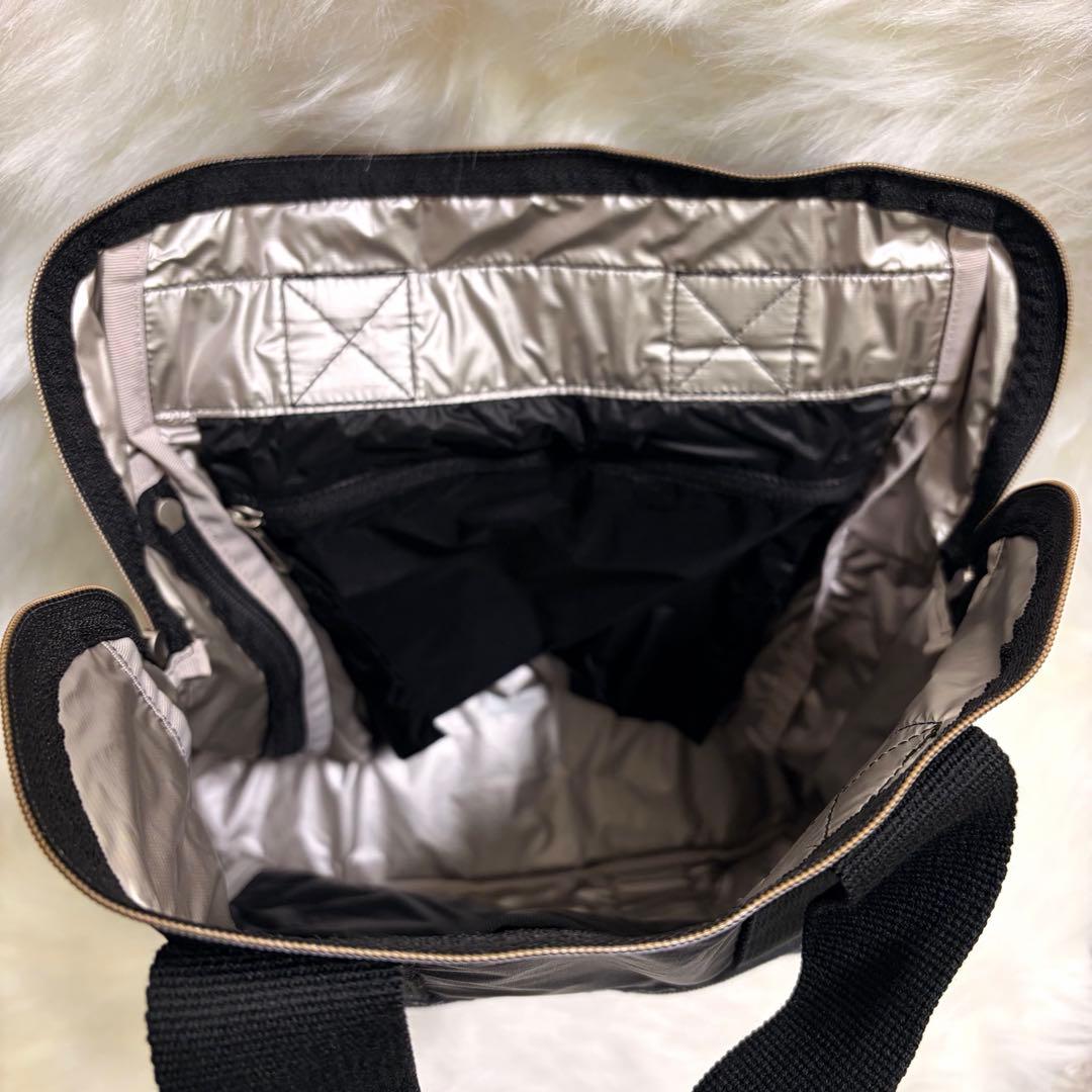 【新品】LeSportsac（レスポートサック）リュック 2way 黒 無地