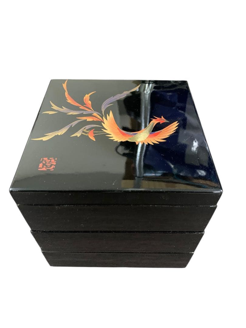 未使用 箱付 山本寛斎 KANSAI 重箱 三段 鳳凰 2セット