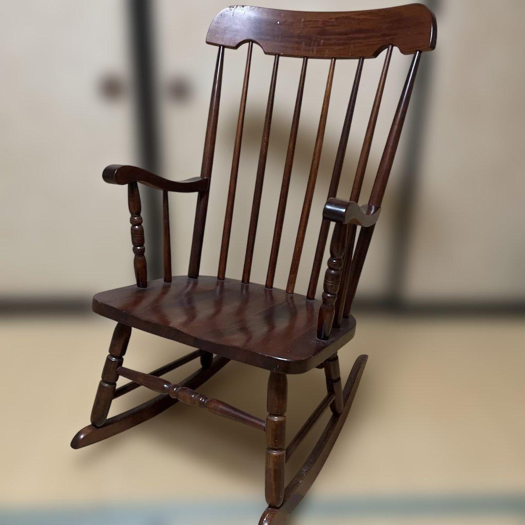 ロッキングチェア　アンティーク　レトロ　飛騨の家具　ヴィンテージ