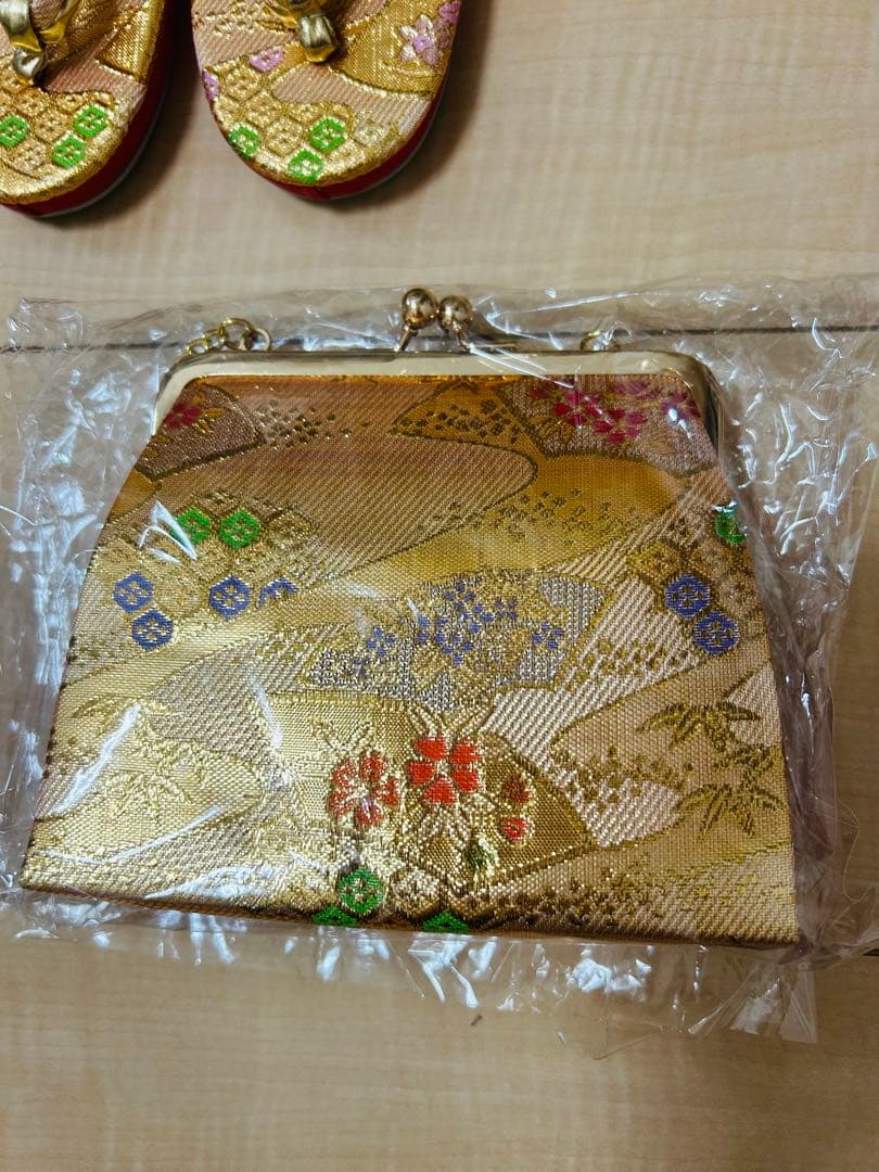 七五三 はこせこセット7歳 バッグ 草履21cm 箱迫 扇子 ビラカン 7点