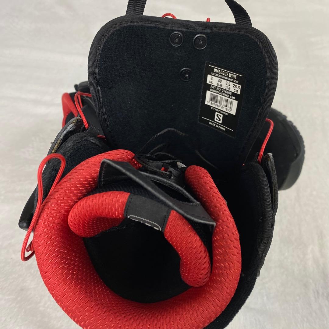 【美品】SALOMON DIALOGUE WIDE 26.5 スノボブーツ　黒
