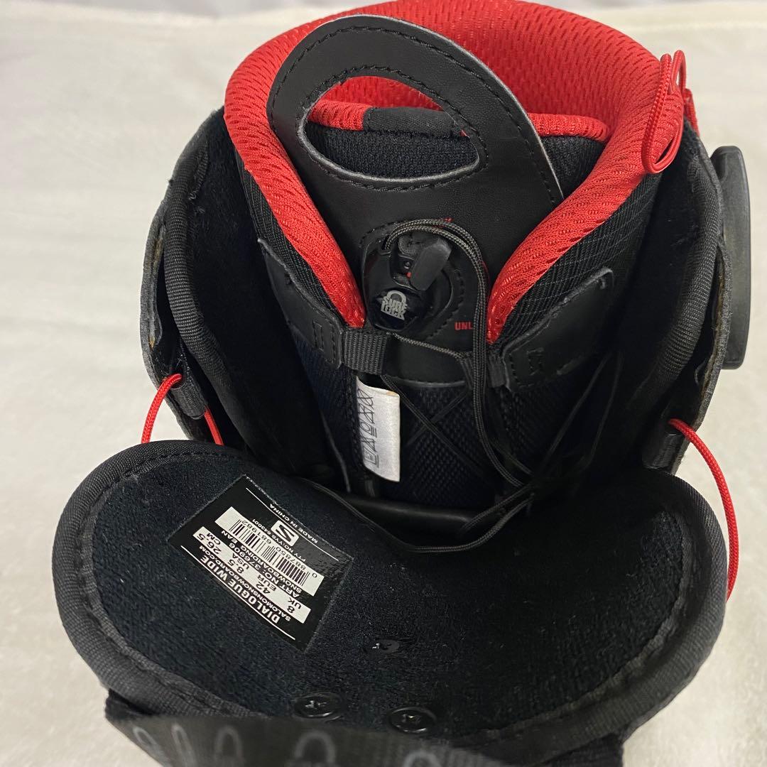 【美品】SALOMON DIALOGUE WIDE 26.5 スノボブーツ　黒