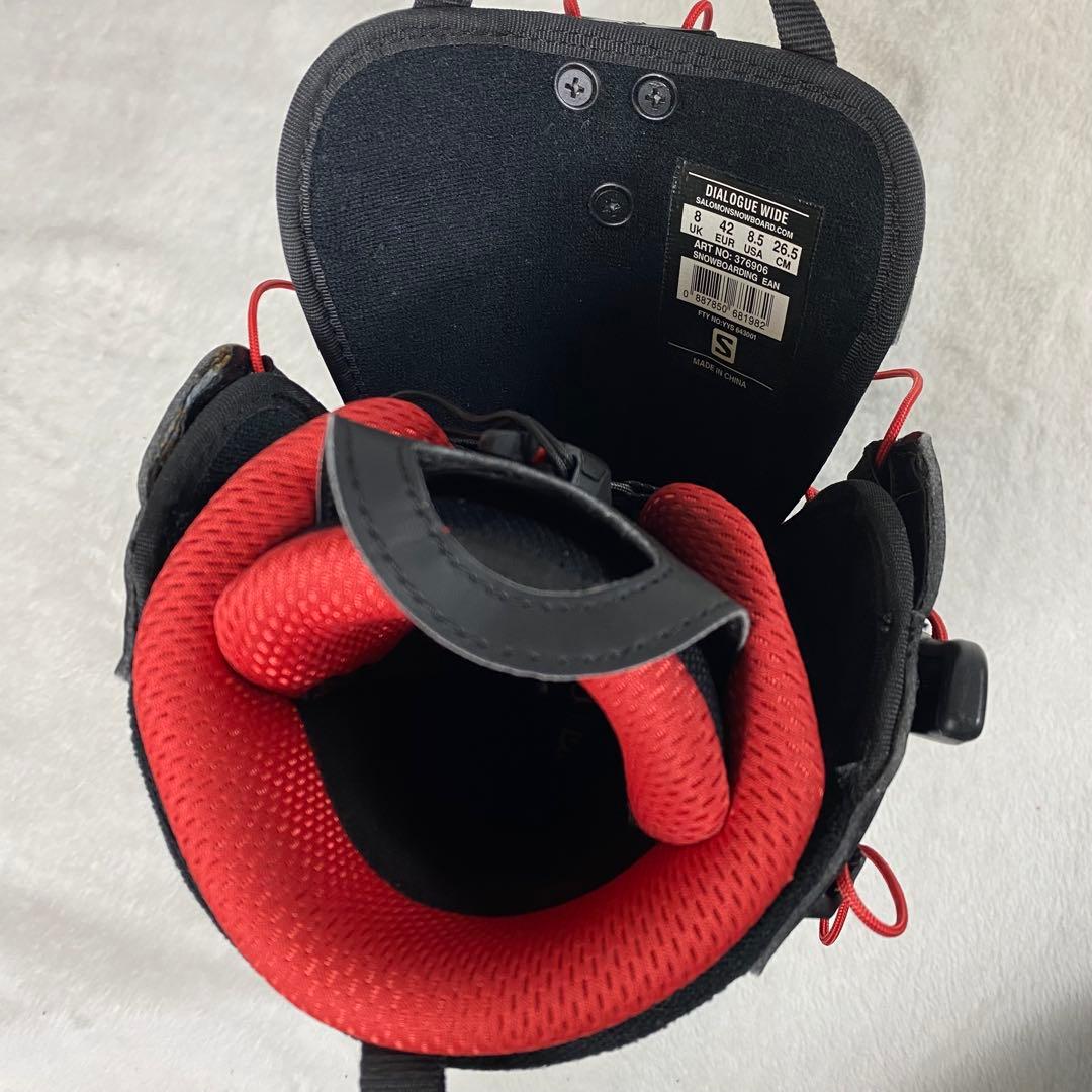 【美品】SALOMON DIALOGUE WIDE 26.5 スノボブーツ　黒