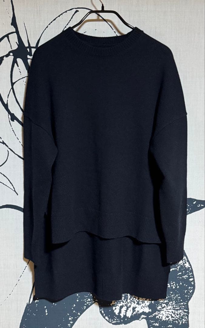 ADORE アドーア ウールカシミヤトップス ブラック ニット