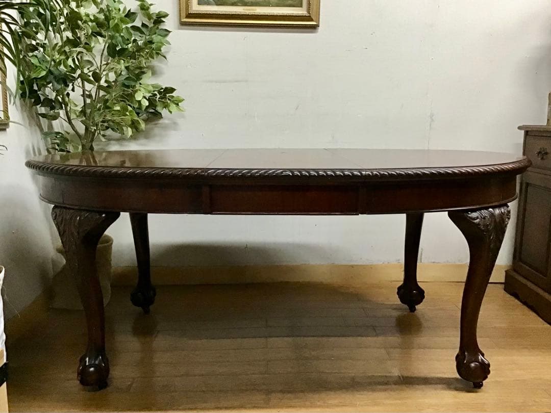 UZZY☆管360☆イギリス製☆チッペンデールエクステンションテーブル