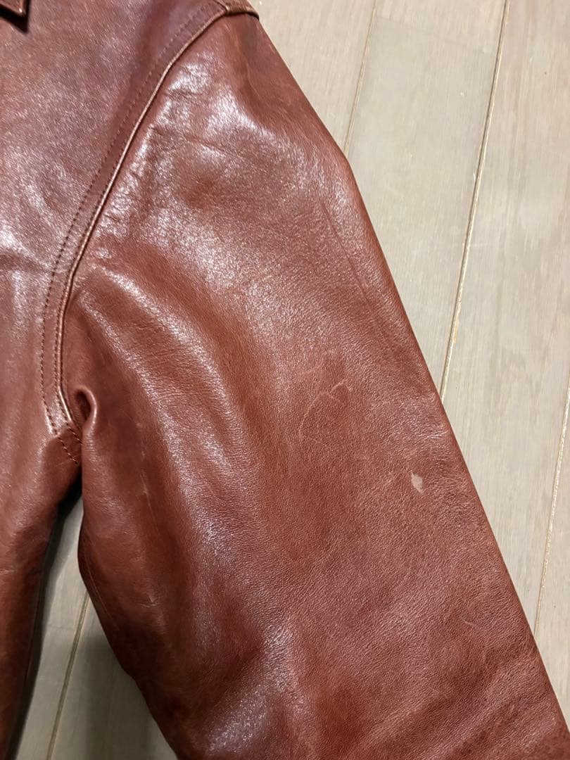 FULL COUNT レザージャケット　サイズ38 ブラウン