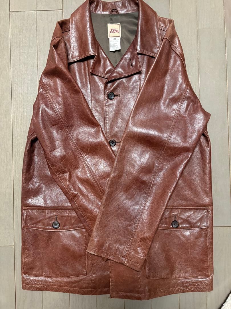 FULL COUNT レザージャケット　サイズ38 ブラウン