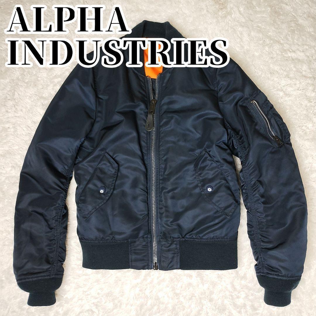 ジャケット・アウター 90s ALPHA MA-1 flight bomber jacket navy
