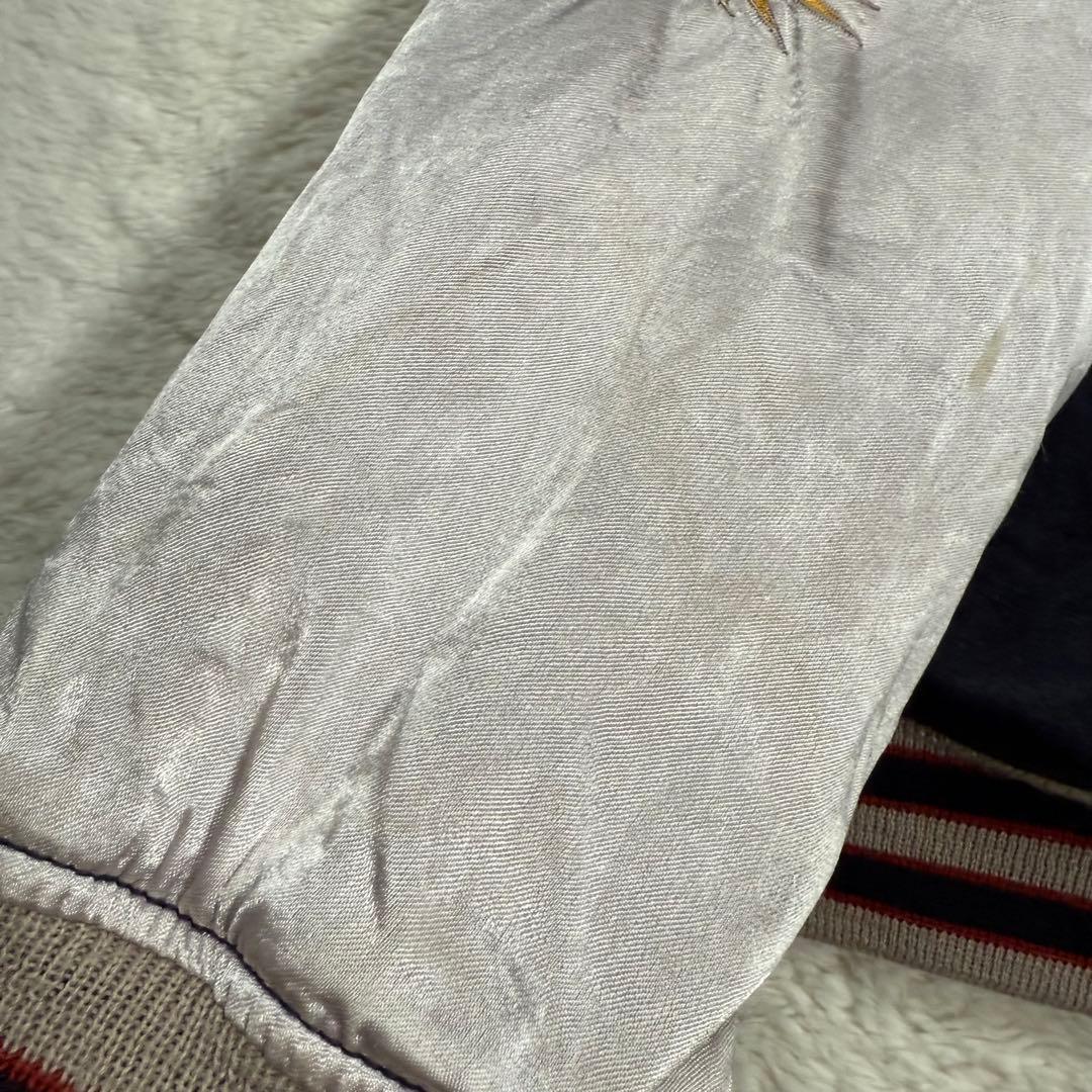 ヒューストン 別珍 リバーシブル スカジャン L 豪華刺繍