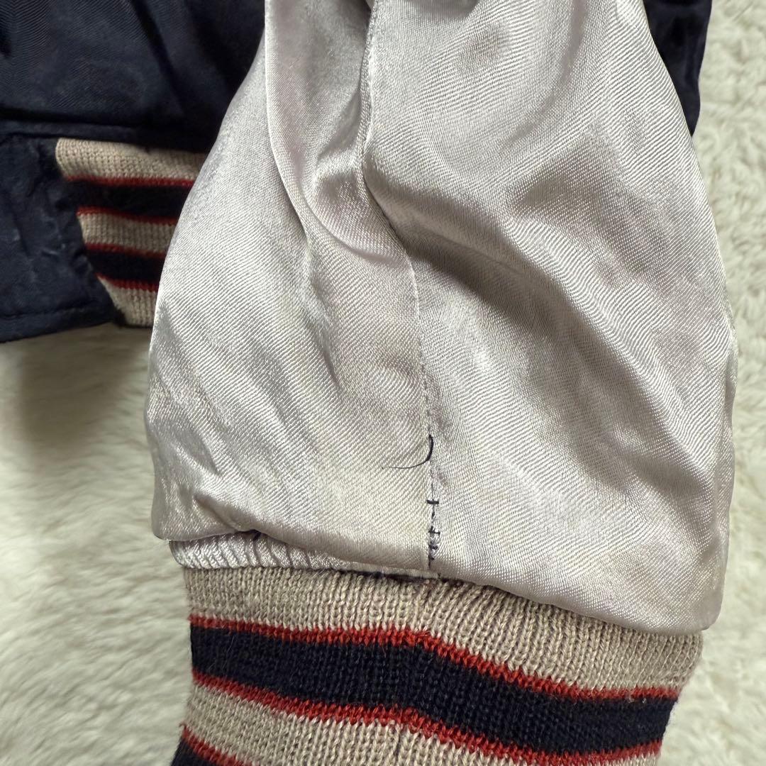 ヒューストン 別珍 リバーシブル スカジャン L 豪華刺繍