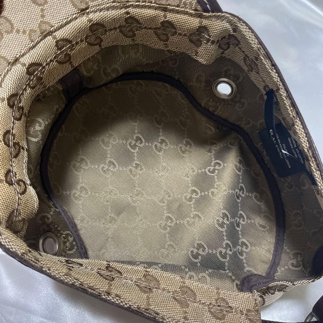 希少　XLサイズ　GUCCI グッチ　GGキャンバス　ワークキャップ　イタリア製