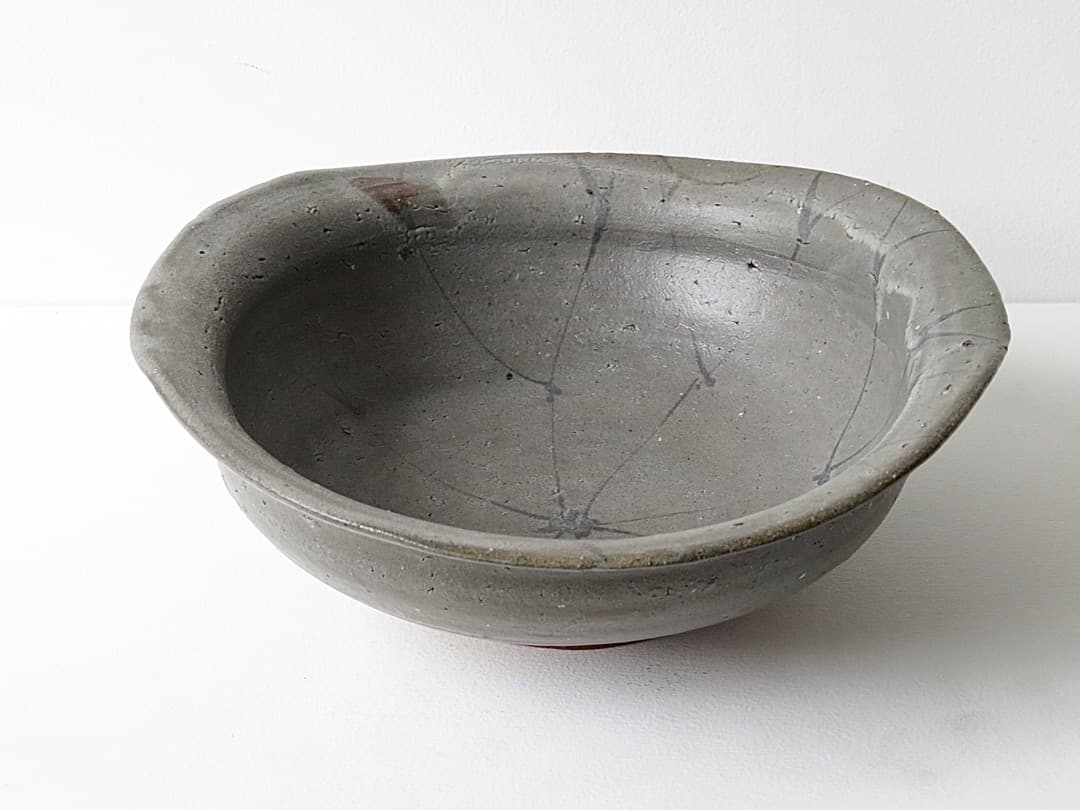 【値下げ】唐津焼 丸田宗彦 作　『唐津焼 絵唐津鉢』【銀継ぎ有】