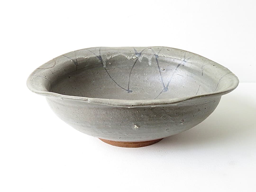 【値下げ】唐津焼 丸田宗彦 作　『唐津焼 絵唐津鉢』【銀継ぎ有】