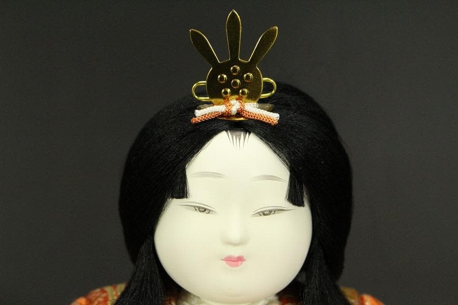 お雛様 親王飾り 木目込 大内人形 台付き 美品 707